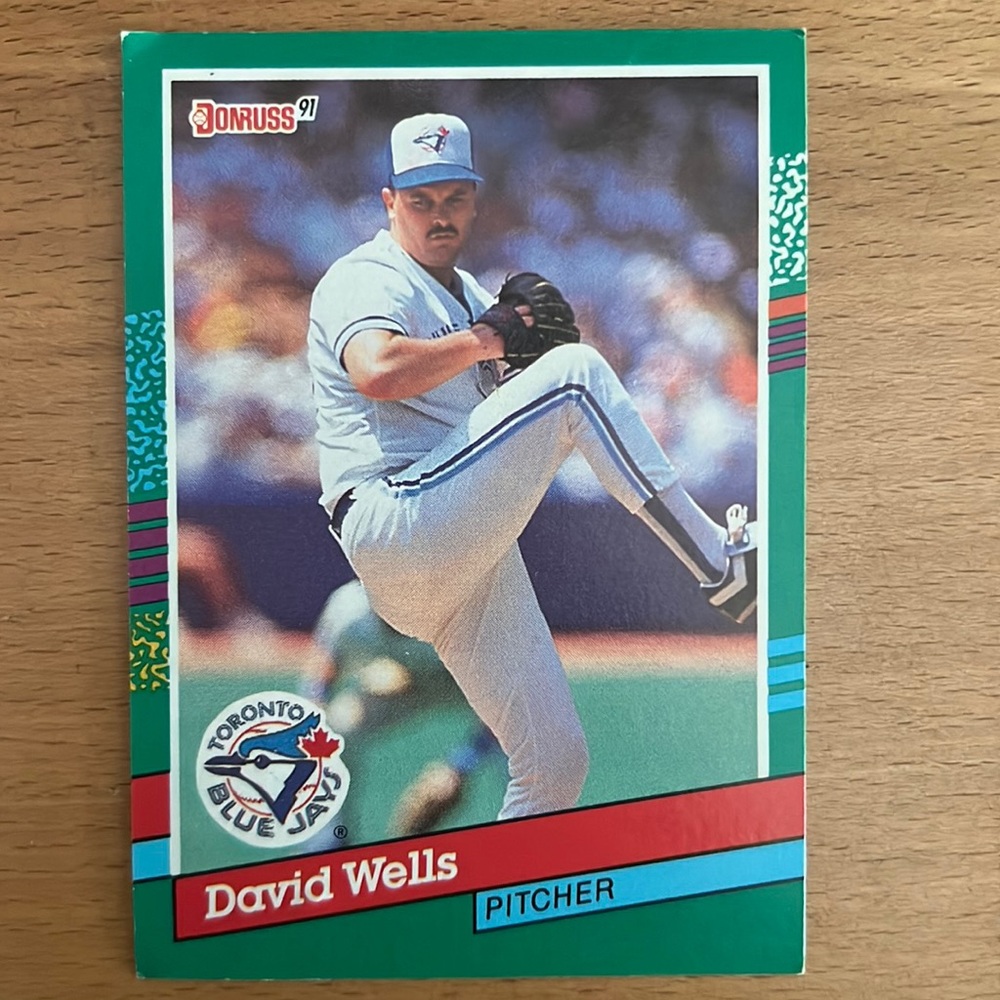 Donruss David Wells, Toronto Blue Jays baseball card #473